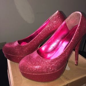 Fuchsia 5in Sparkling Pumps